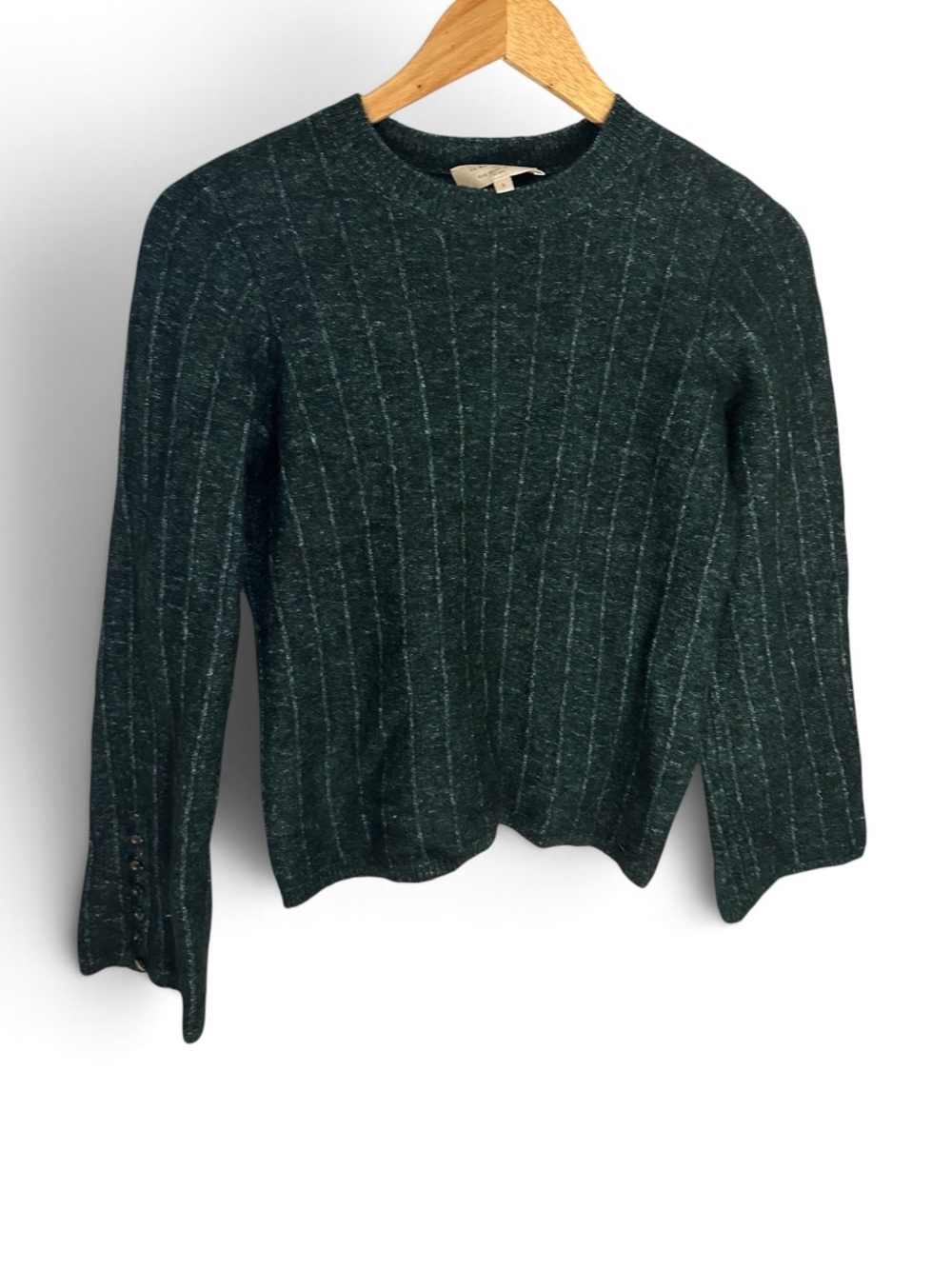 Sezane Joyce Jumper emerald small wool
